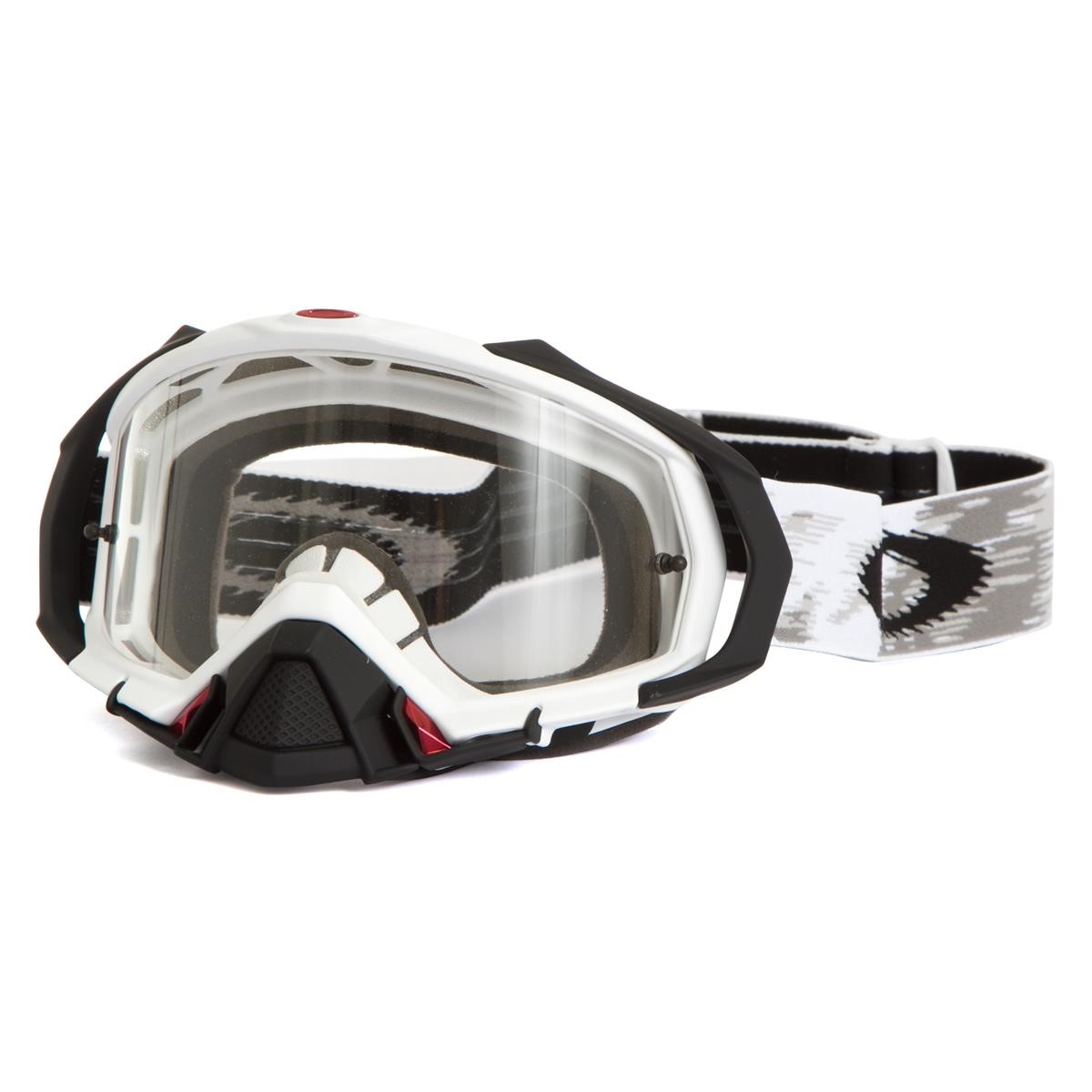 Oakley Goggle Mayhem Pro MX Matte White Speed - Clear Anti-Fog