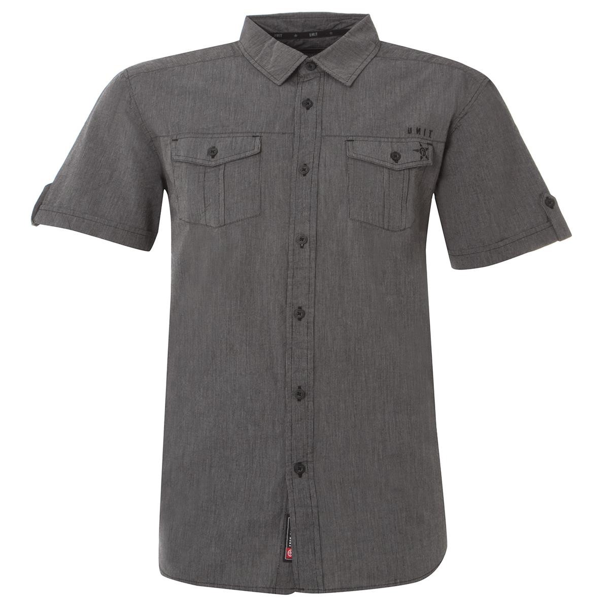 Unit Shirt Short Sleeve Fortune Charcoal