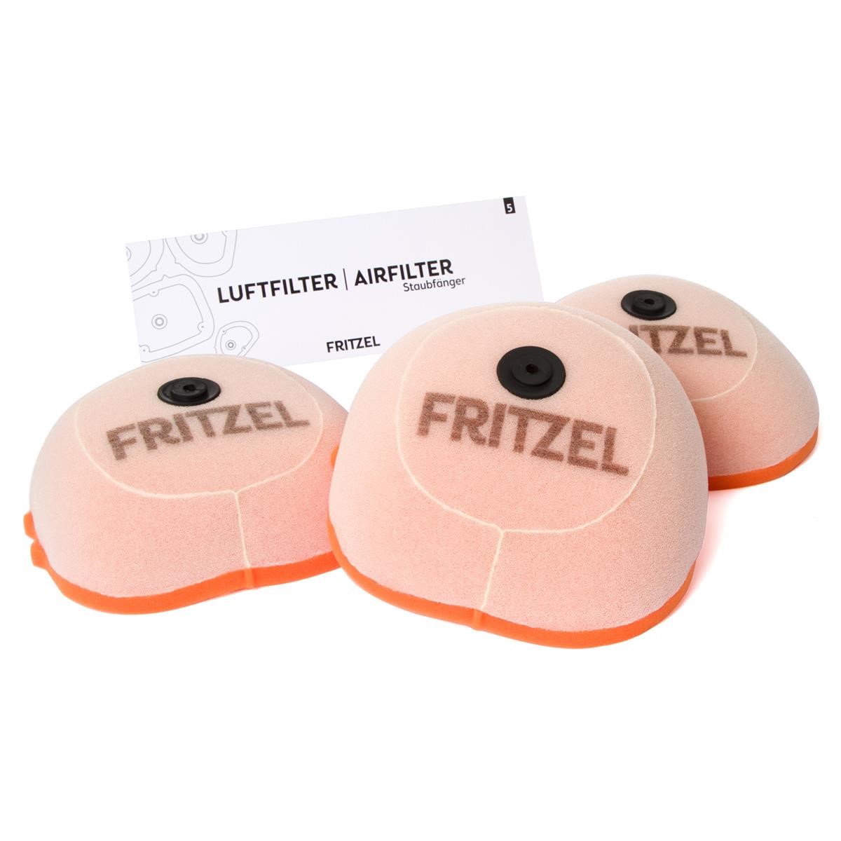 FRITZEL Luftfilter-Set Staubfänger 3 Stück, KTM EXC 125/200/250/300, EXC-F 250/400/450/500, SX-F 250/350/450