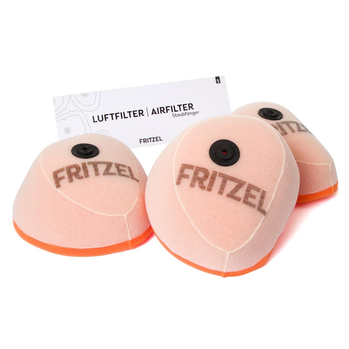 FRITZEL Set Filtro Aria Staubfänger 3 Pezzi, Kawasaki KXF 250 06-16 / 450 06-15