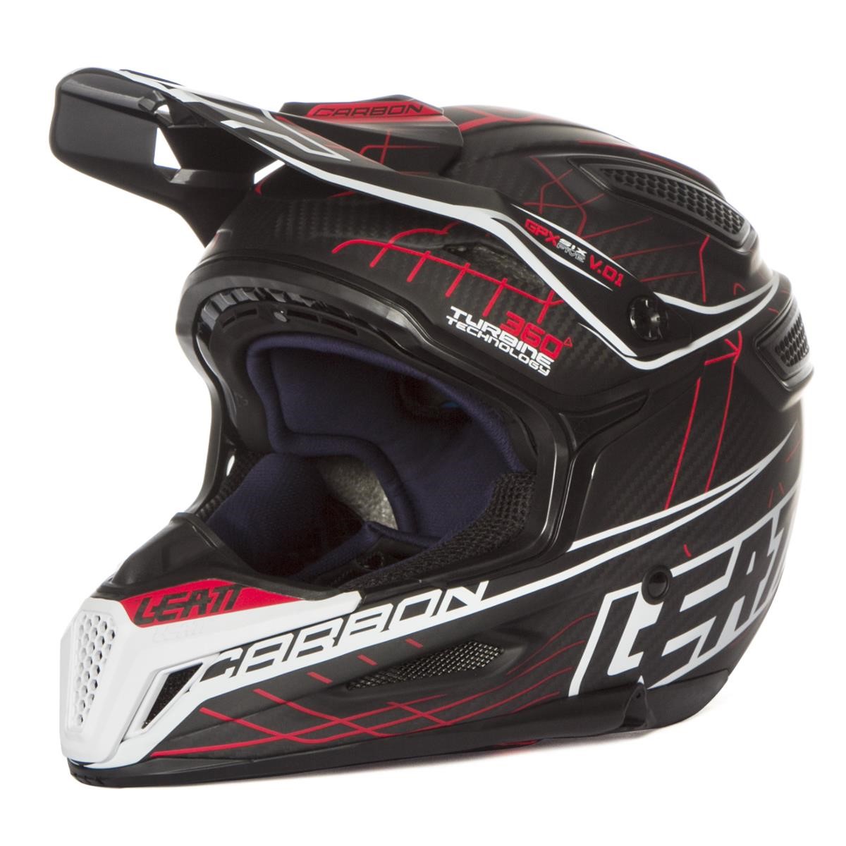 Leatt Helmet GPX 6.5 V01 Carbon Red/Grey/White