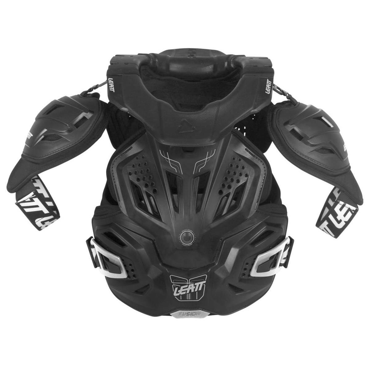 Leatt Chest Protector Fusion Vest 3.0 inclusive Neck Brace, Black