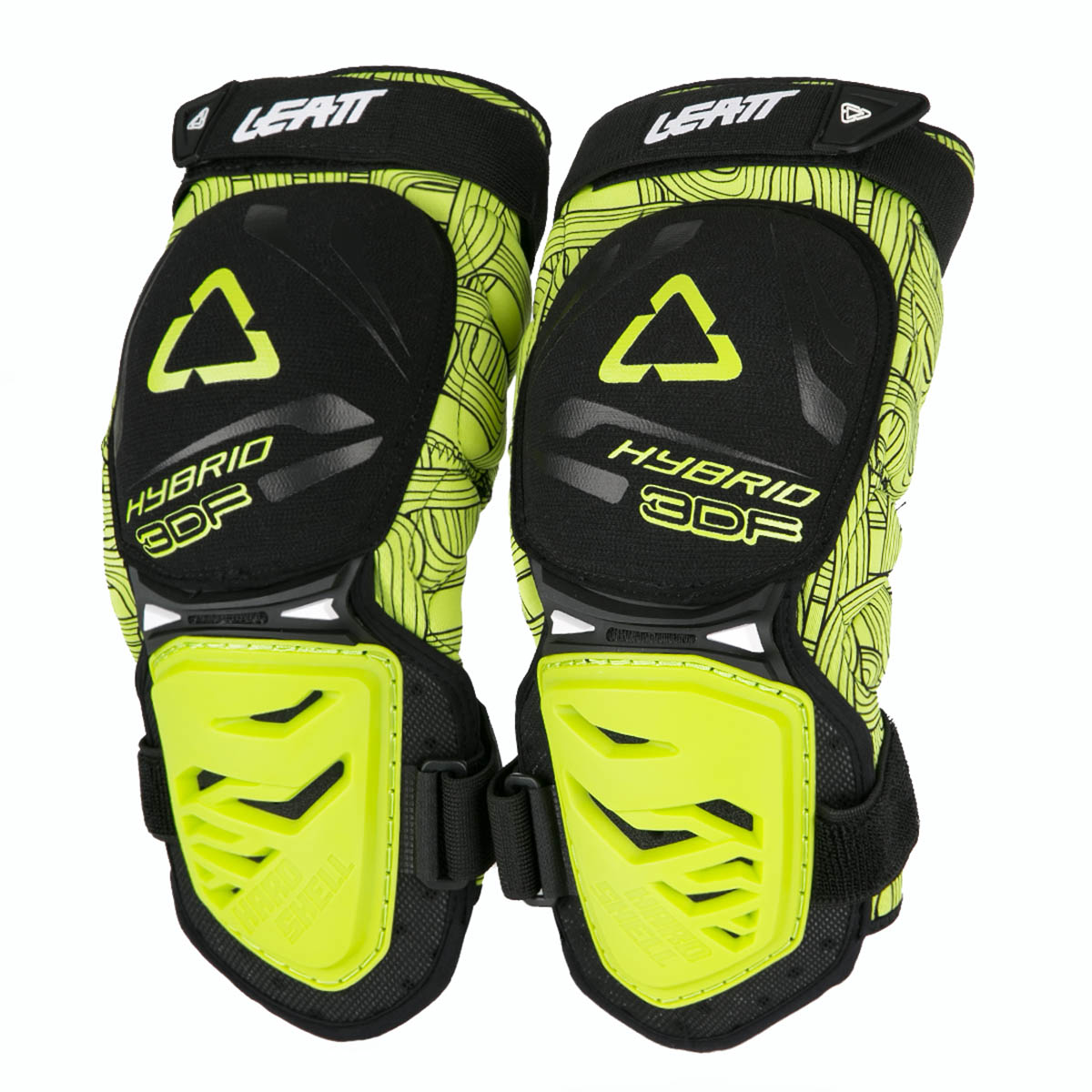 Leatt Knee Guard 3DF Hybrid Black/Lime