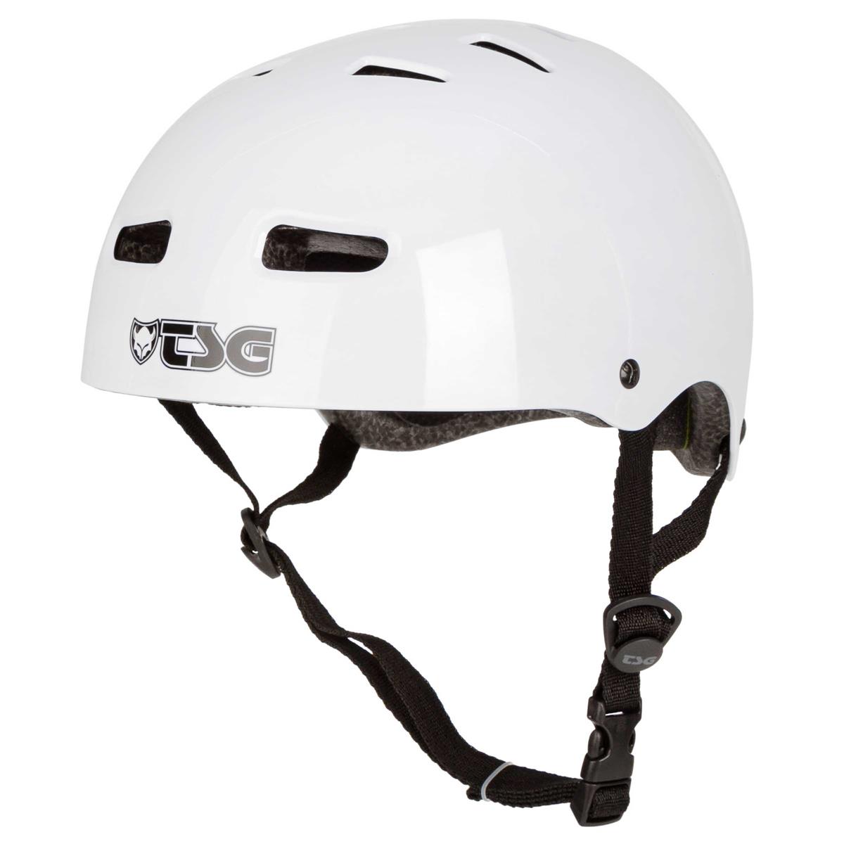 TSG Casco BMX/Dirt Skate/BMX Injected Color - Injected Bianco