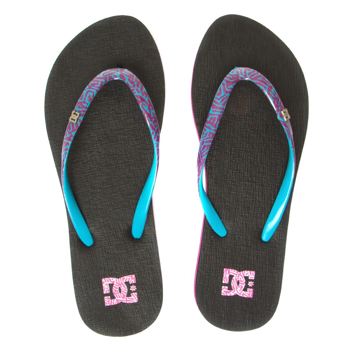 DC Girls Beach Sandals Spray SE Black/Purple