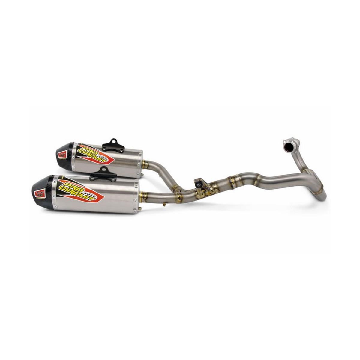 Pro Circuit Dual Exhaust System T-6 Honda CRF 450 2015, Stainless Steel/Titanium/Carbon