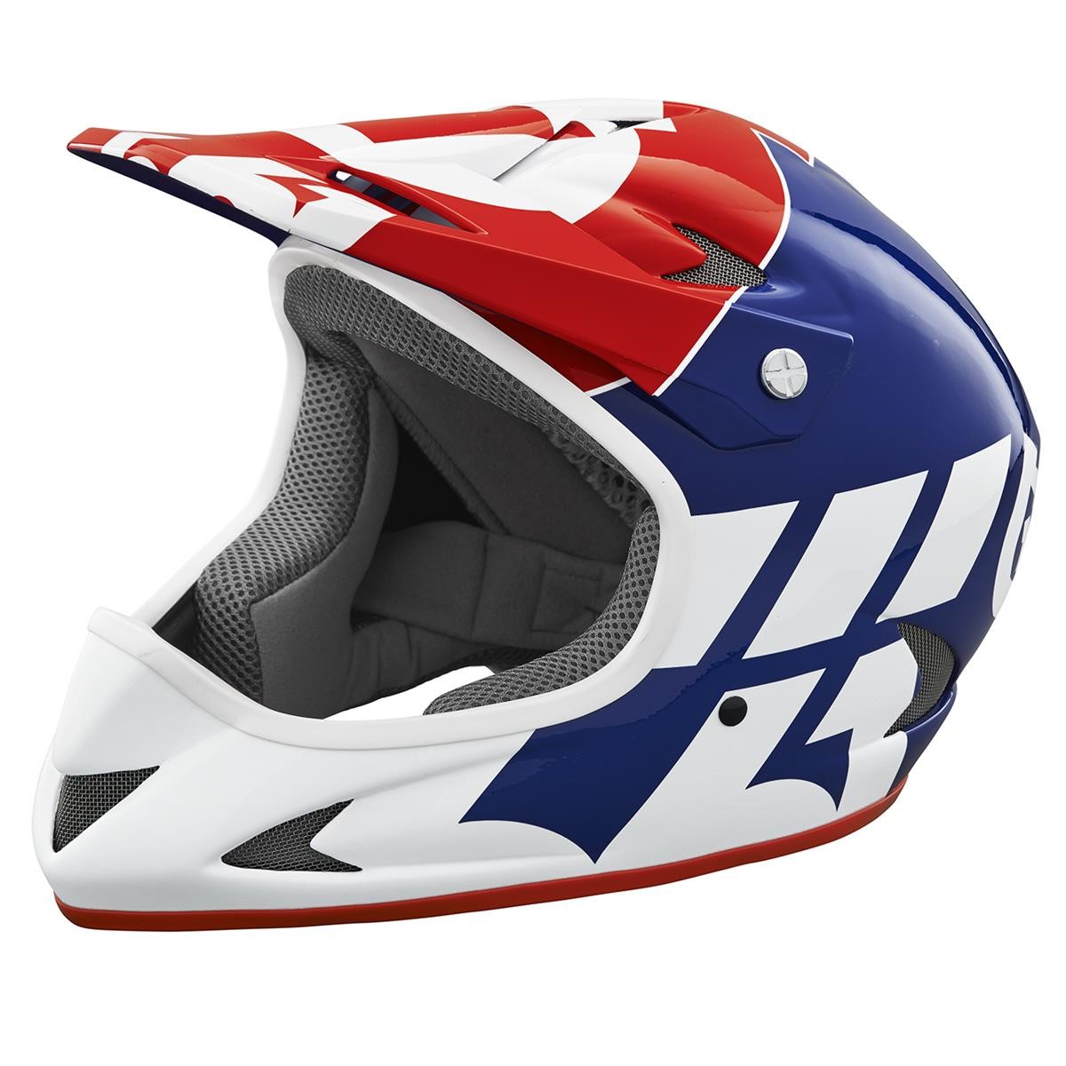 SixSixOne Downhill-MTB Helm 661 Rage Navy Blau/Weiß/Rot