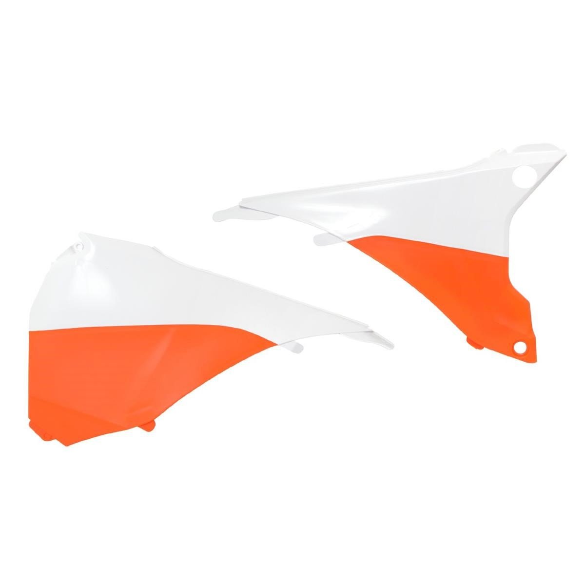 Acerbis Cache de la Boîte à Air  Orange/Blanc, KTM EXC 125/200/250/300, EXC-F 250/350/450