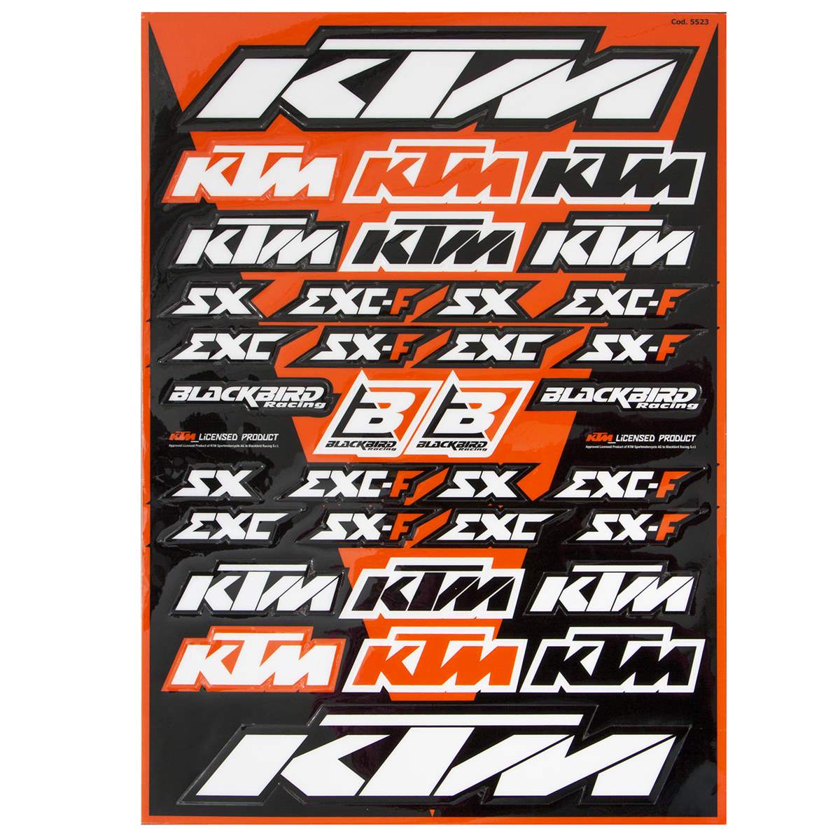 Blackbird Racing Sticker Sheet  KTM