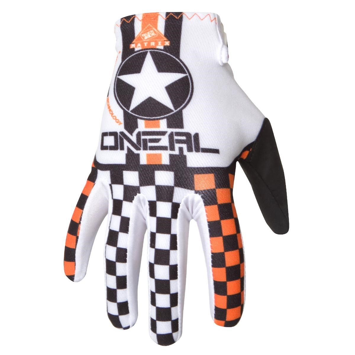 O'Neal Gloves Matrix Wingman White/Orange
