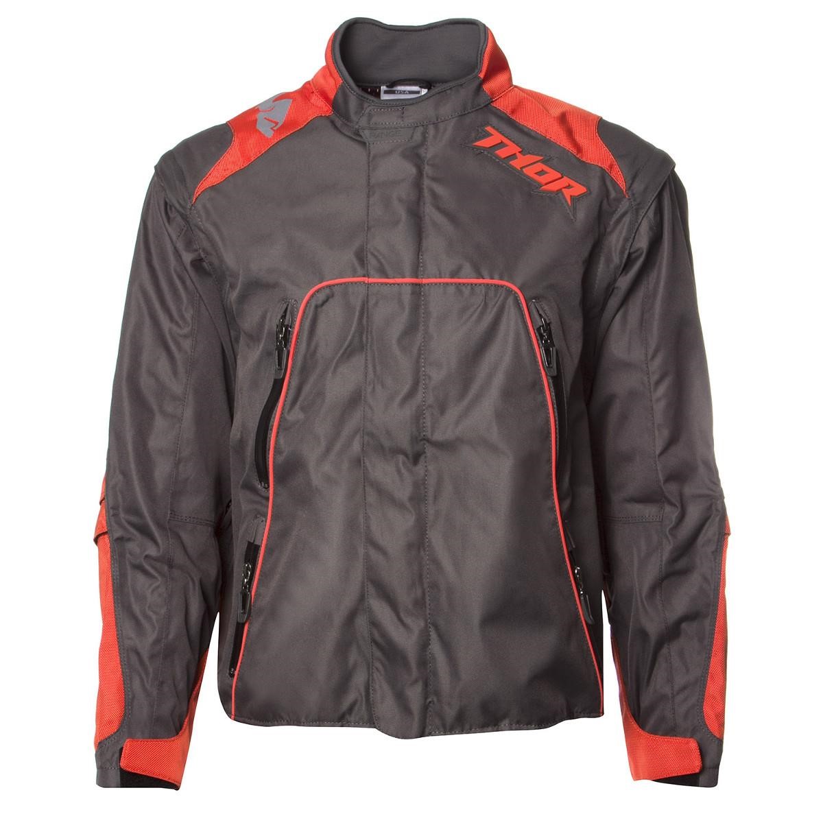 Thor MX Jacket Range Charcoal/Orange