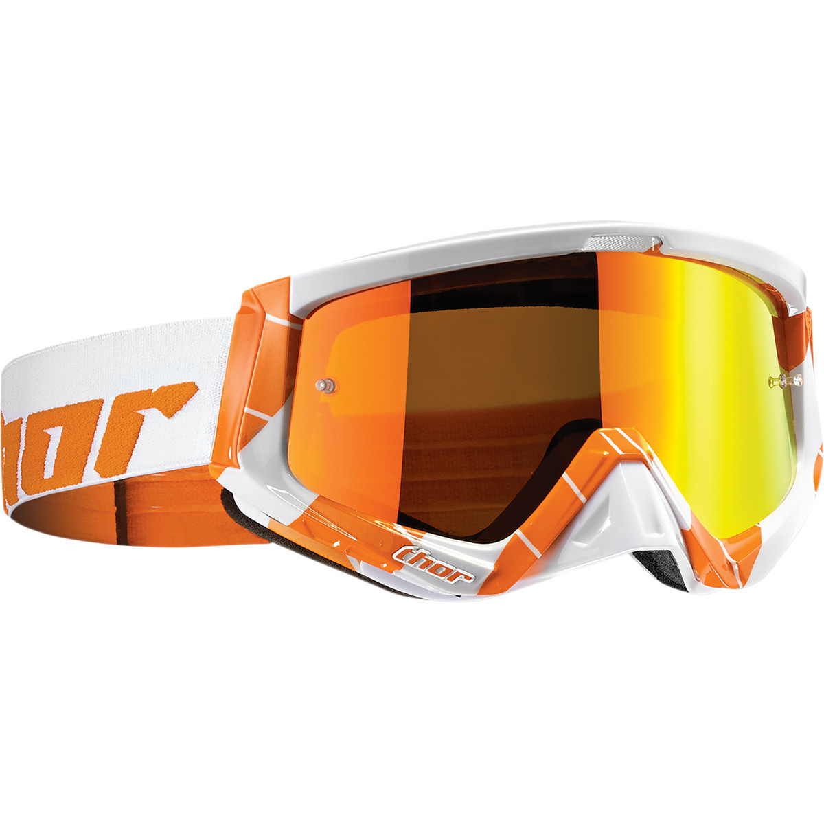 Thor MX Goggle Sniper Chase - Orange/White Anti-Fog