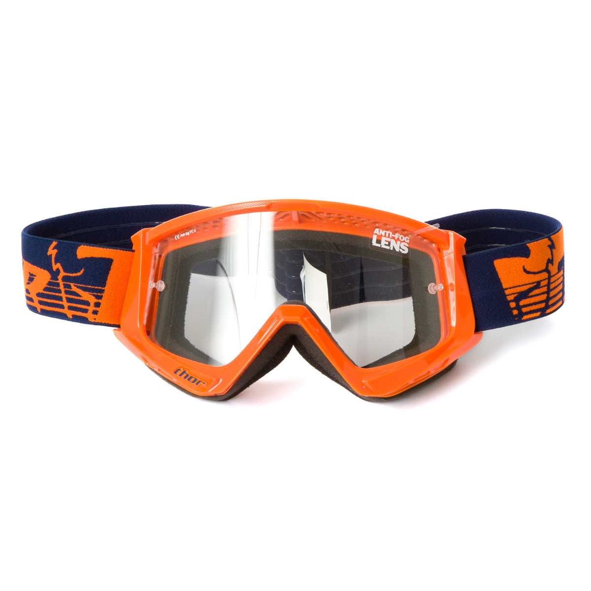 Thor MX Goggle Conquer Orange/Navy Anti-Fog