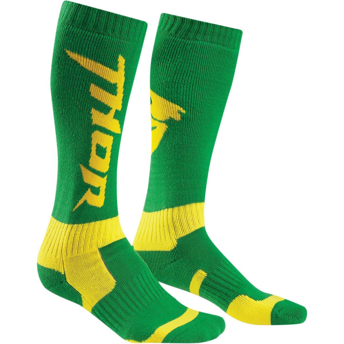 Thor Socks MX Green/Yellow