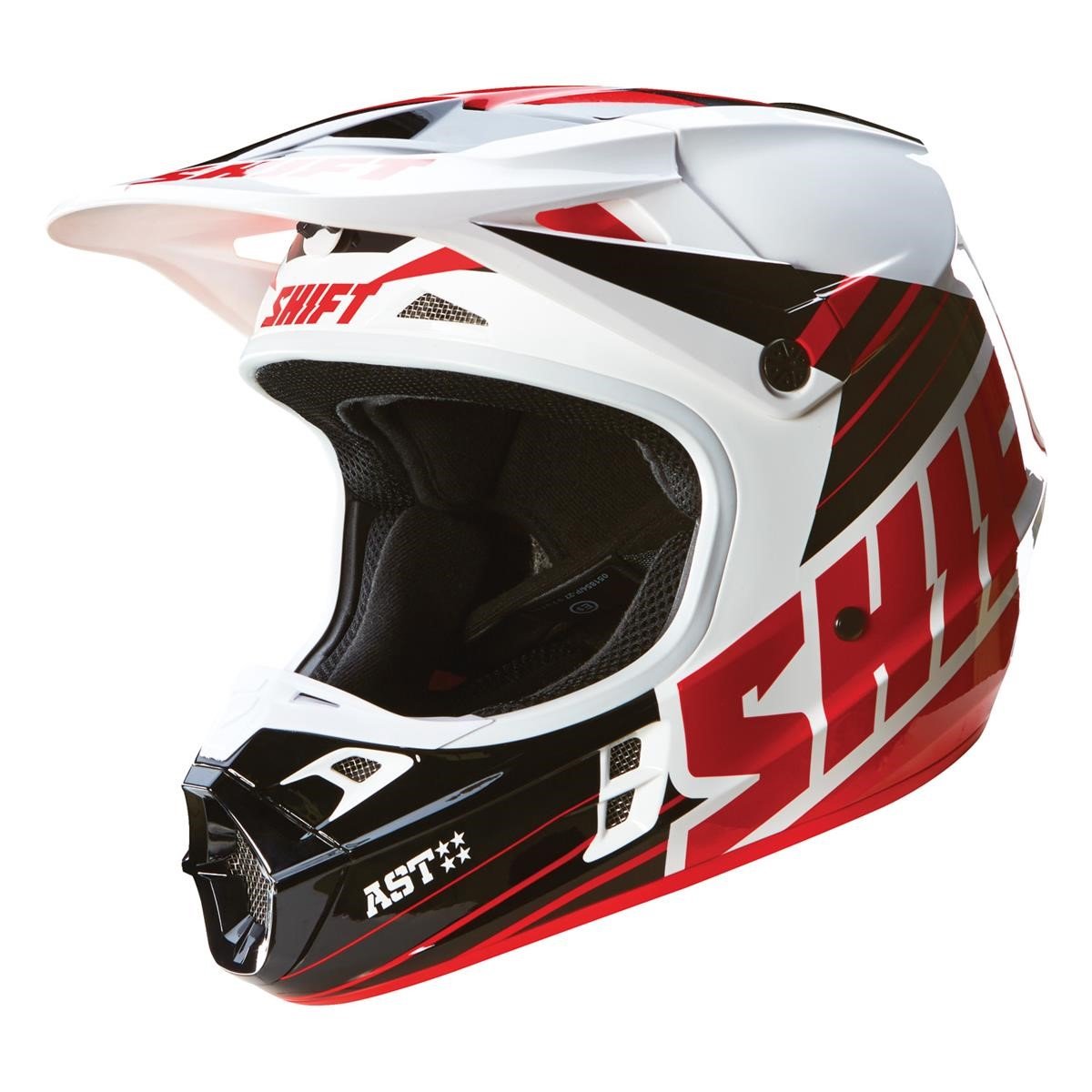Shift Helm V1 Assault Race Schwarz/Weiß