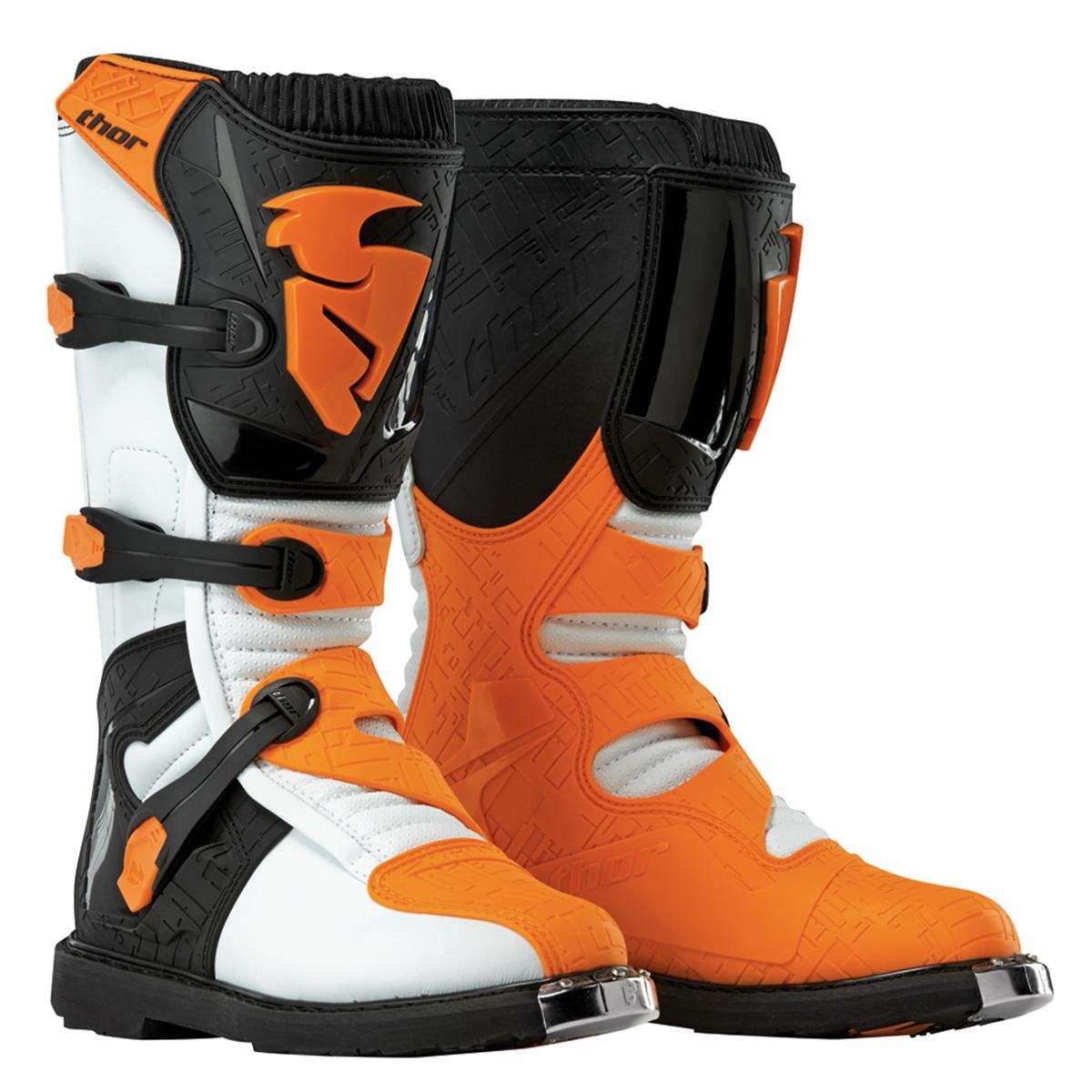 Thor MX Boots Blitz White/Orange
