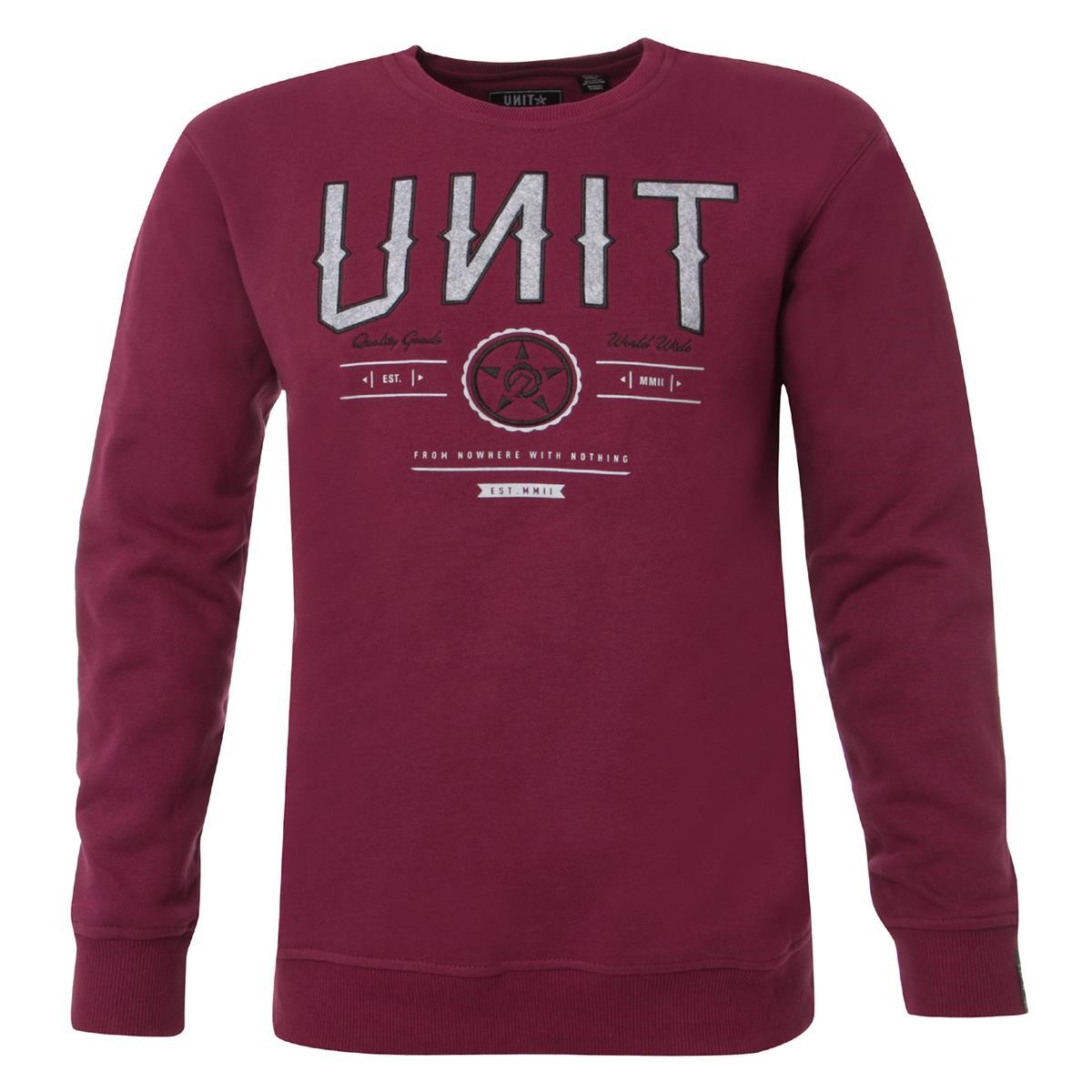 Unit Sweater District Burgundy