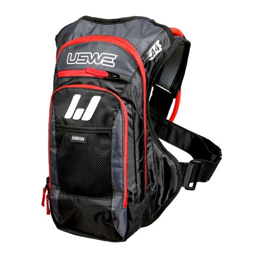 USWE Hydration Pack A4 Challenger Black/Grey/Red, 3.0 L