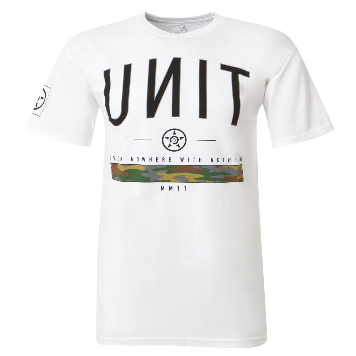 Unit T-Shirt Span Camo Weiß
