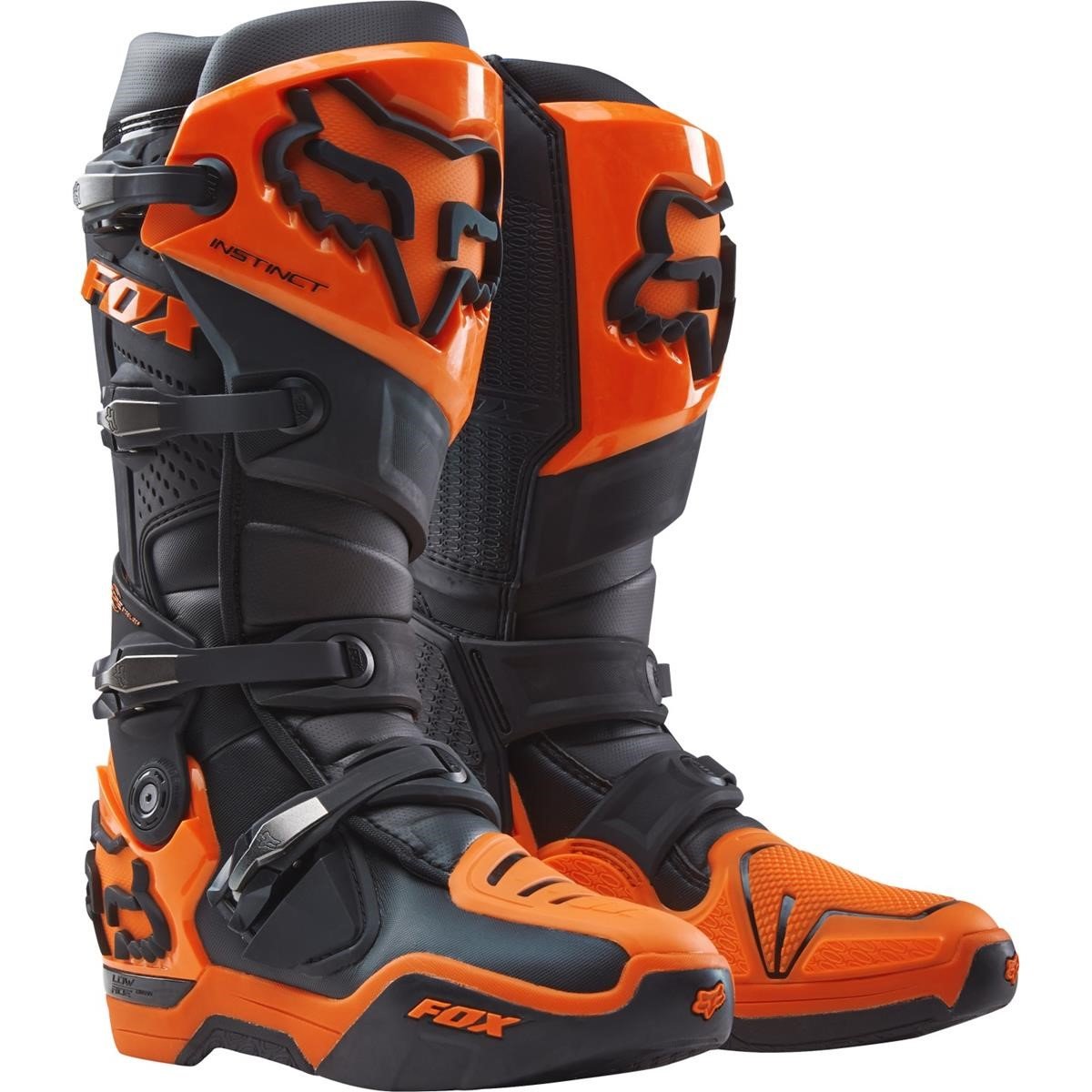 Fox Motocross-Stiefel Instinct Schwarz/Orange