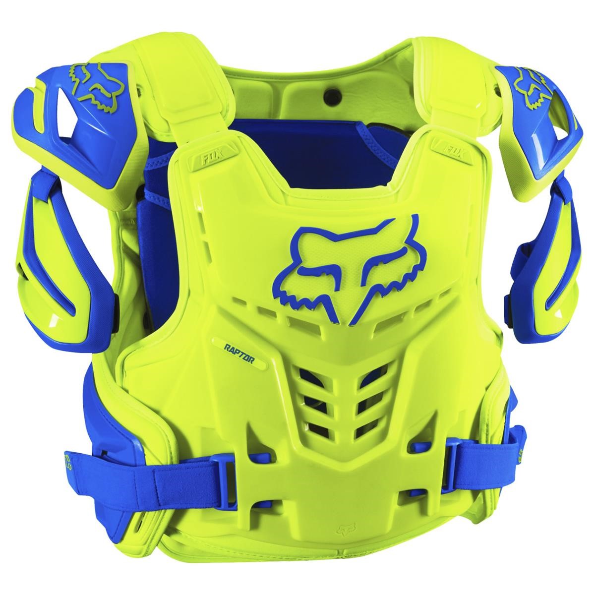 Fox MX Chest Protector Raptor Vest Blue/Yellow