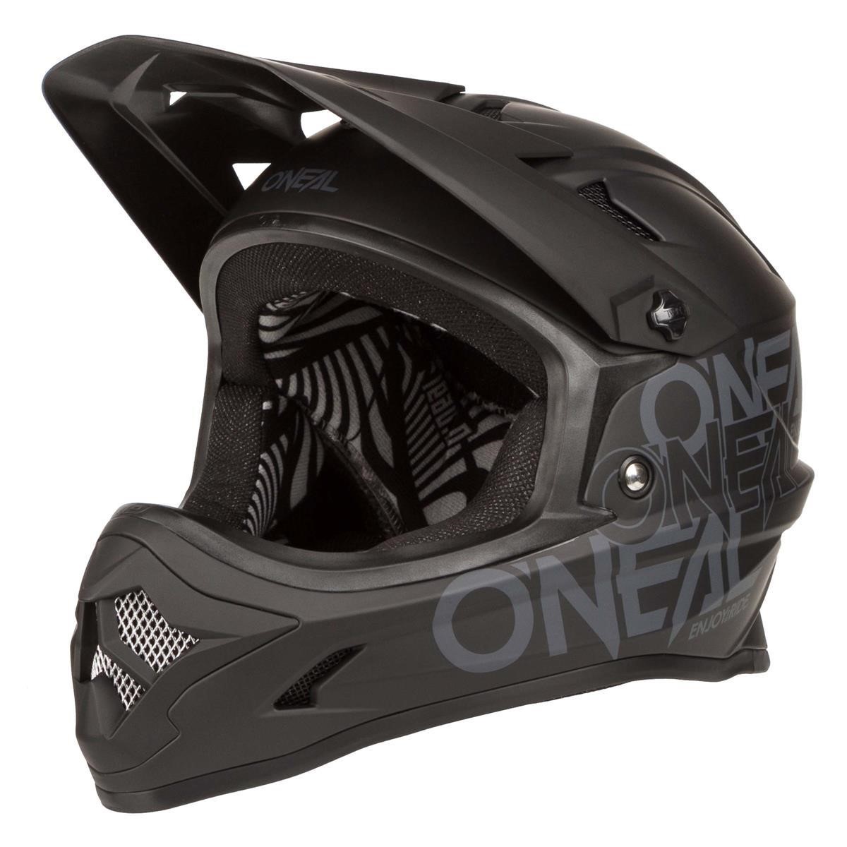 O'Neal Downhill-MTB Helm Backflip Fidlock Solid - Schwarz