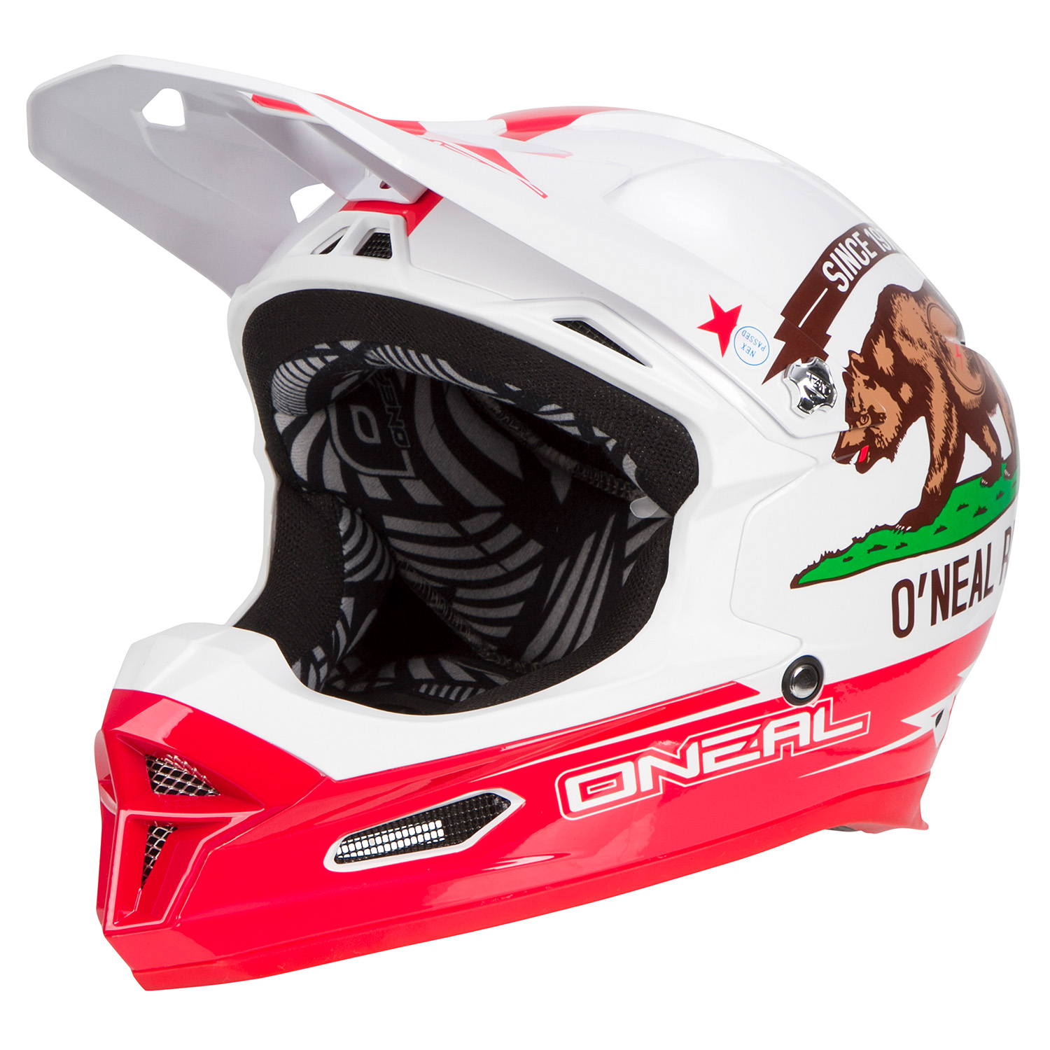 O'Neal Downhill MTB Helmet Fury RL California - White/Red