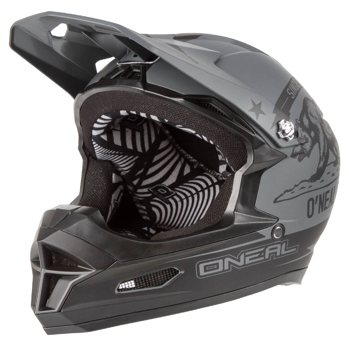 O'Neal Downhill MTB Helmet Fury RL California - Black/Grey
