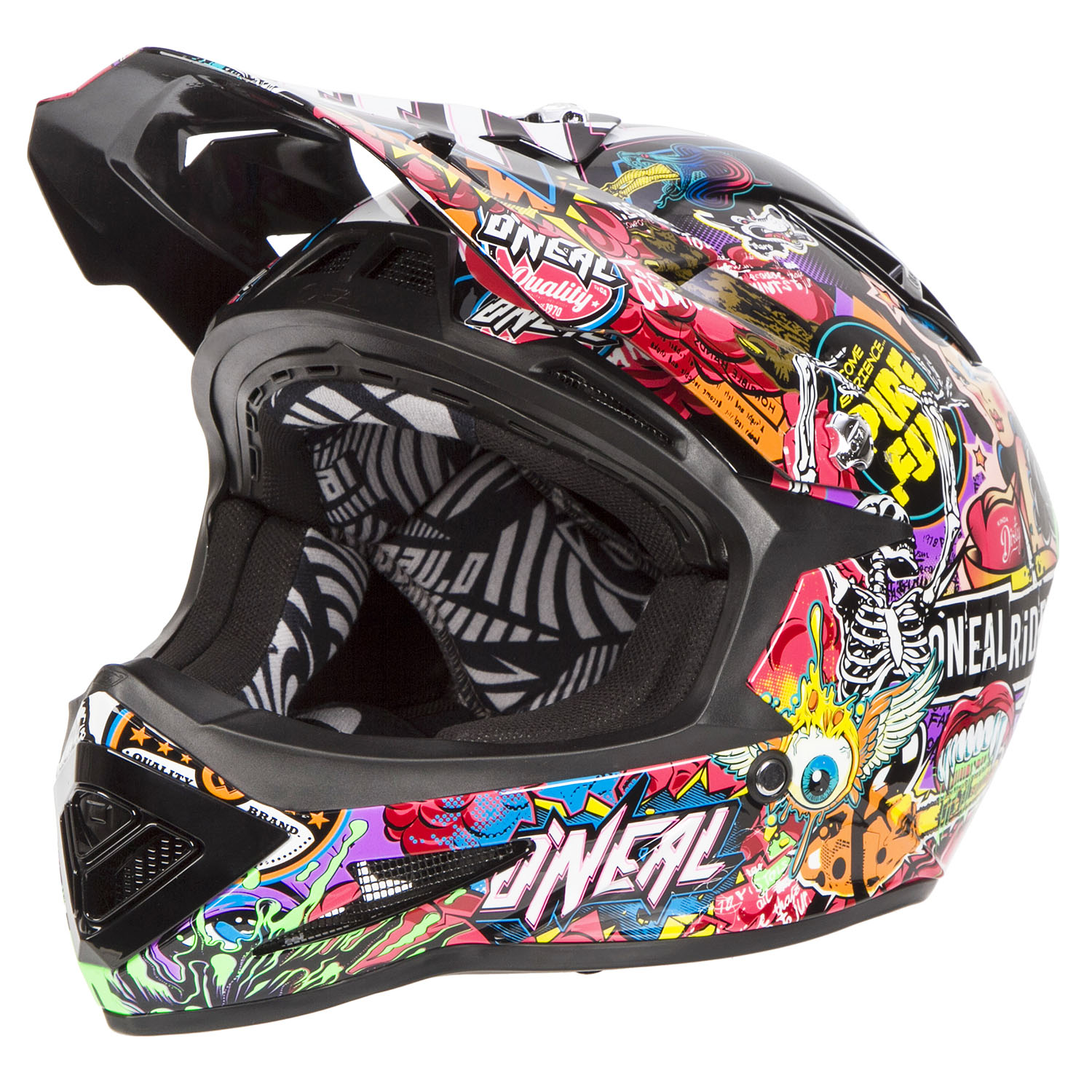 O'Neal Downhill MTB Helmet Warp Fidlock Crank Black/Multi