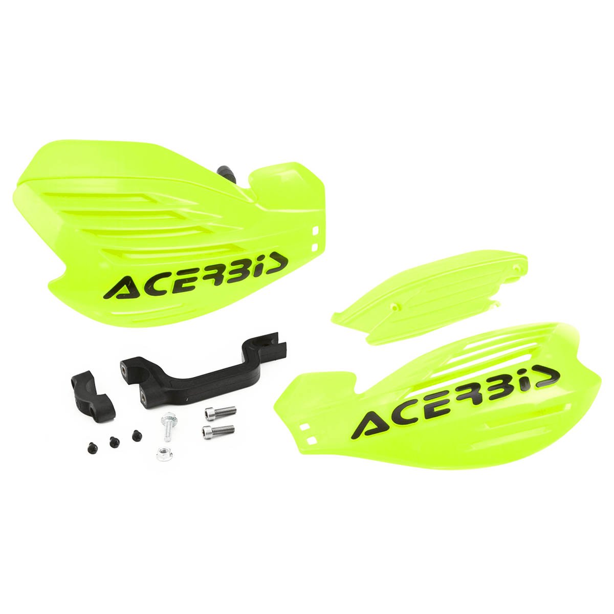 UFO Universal Handguards for Motocross with fixing kit Flourescent Fluo Yellow 