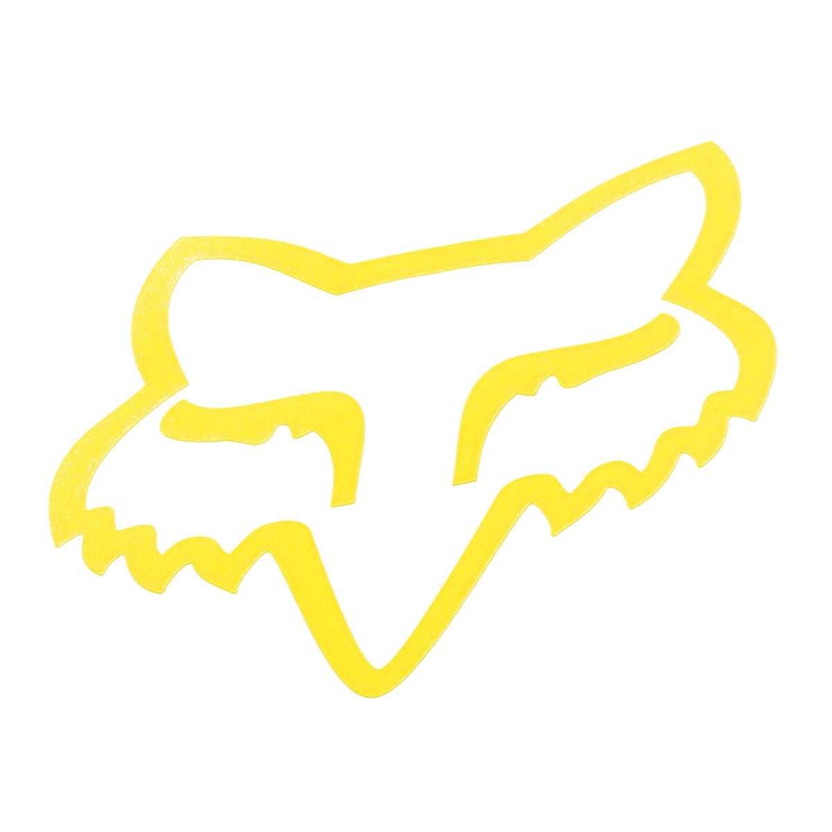 Fox Sticker Fox Head TDC Flo Yellow - 5 cm