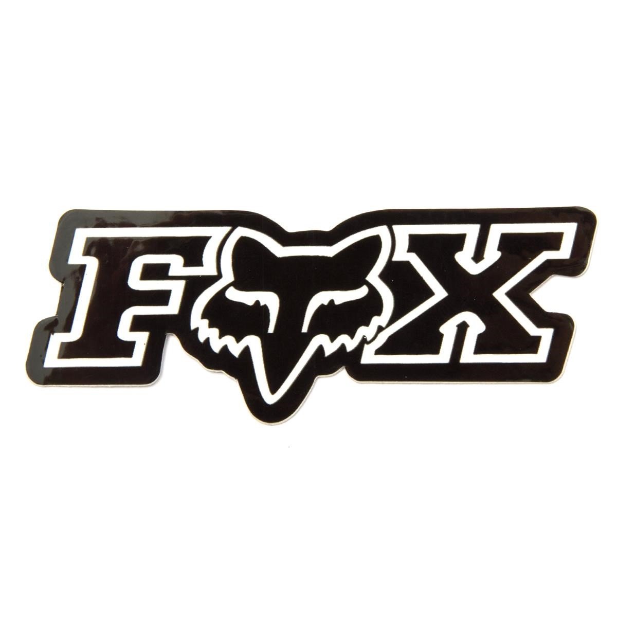 Fox Sticker Corporate Black - 7.5 cm
