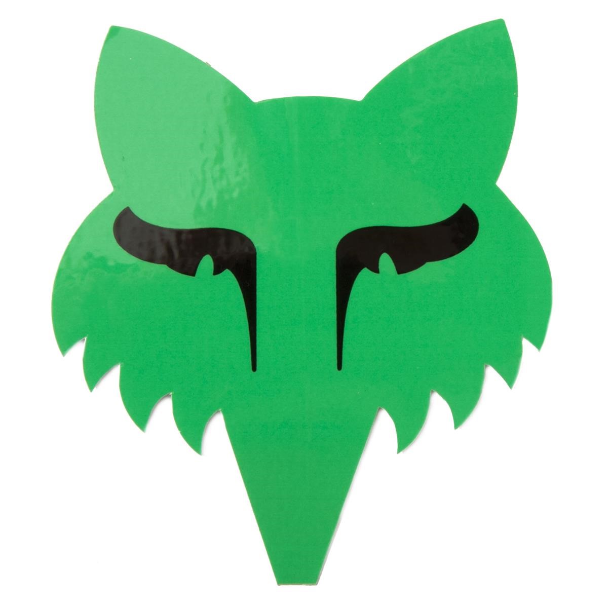 Fox Sticker Legacy Head Green - 9 cm