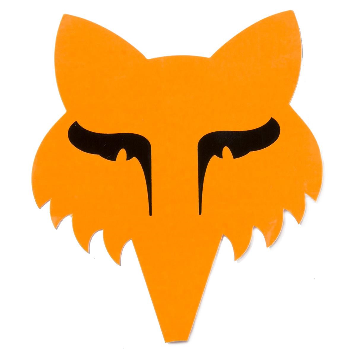 Fox Adesivi Legacy Head Arancione Fluo - 9 cm