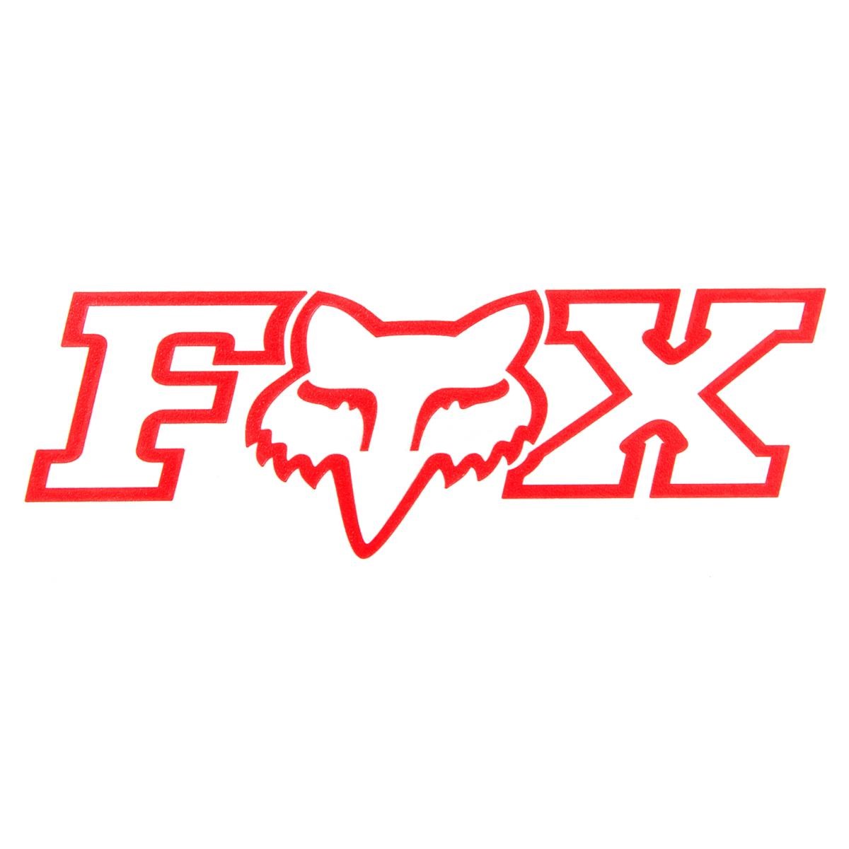Fox Sticker Corporate TDC Rot - 18 cm