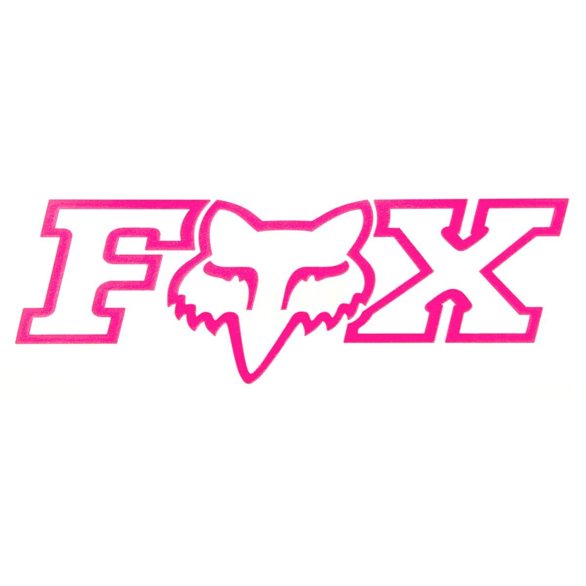 Fox Sticker Corporate TDC Pink - 18 cm