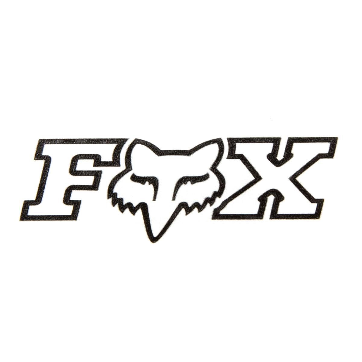 Fox Sticker Corporate TDC Black - 7.5 cm