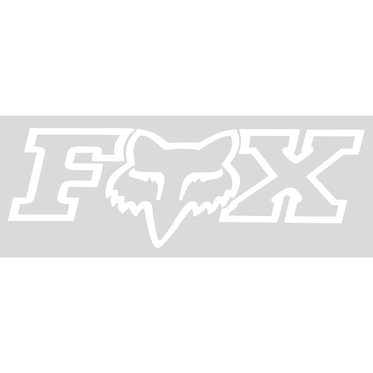 Fox Sticker Corporate TDC White