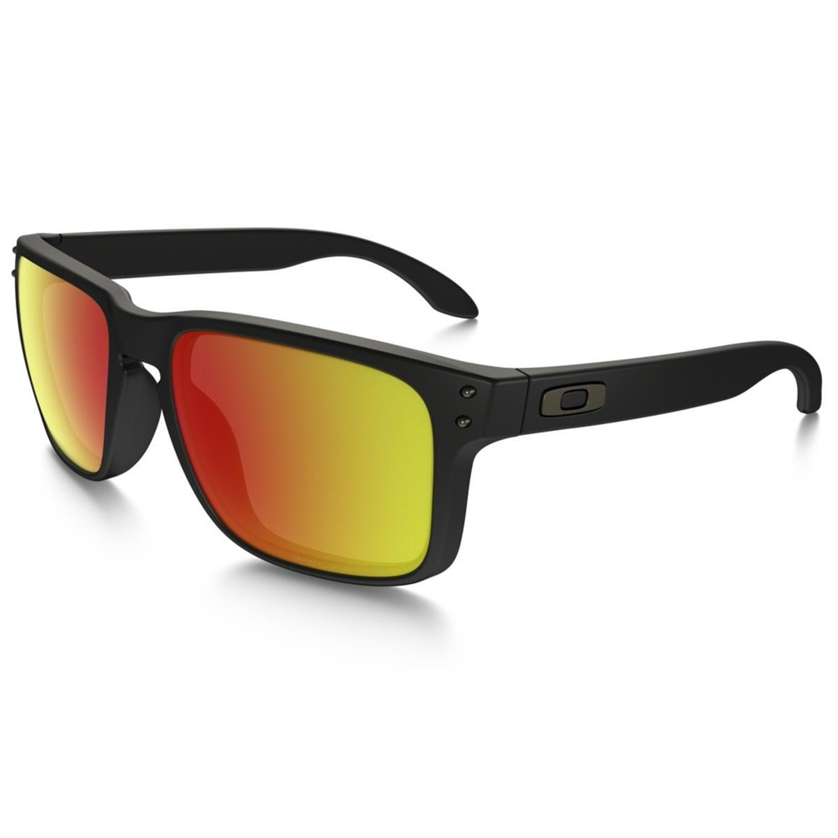 Oakley Sunglasses Holbrook Matte Black/Ruby Iridium Polarized