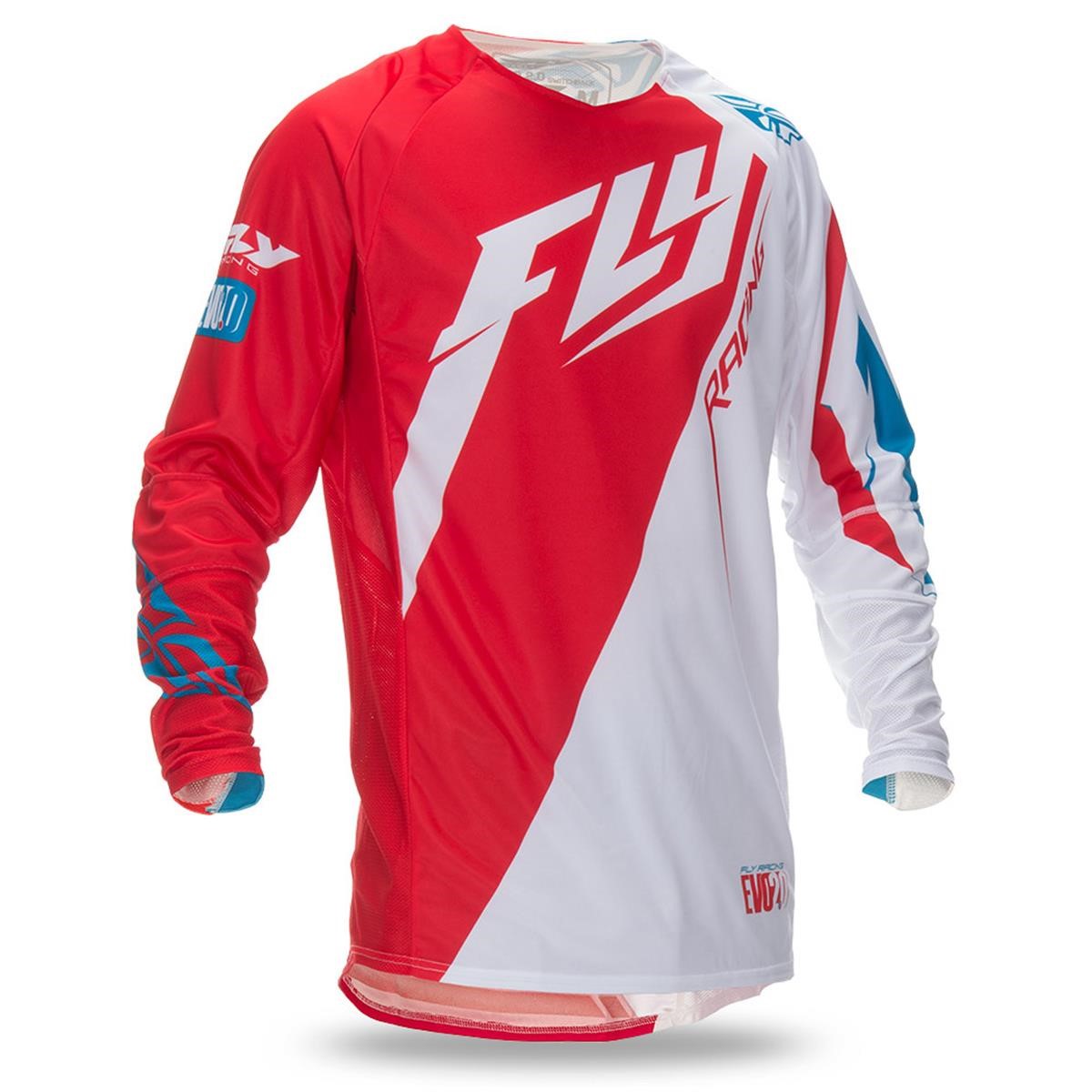 Fly Racing Maglia MX Evolution 2.0 Switchback - Limited Edition Red/White/Blue
