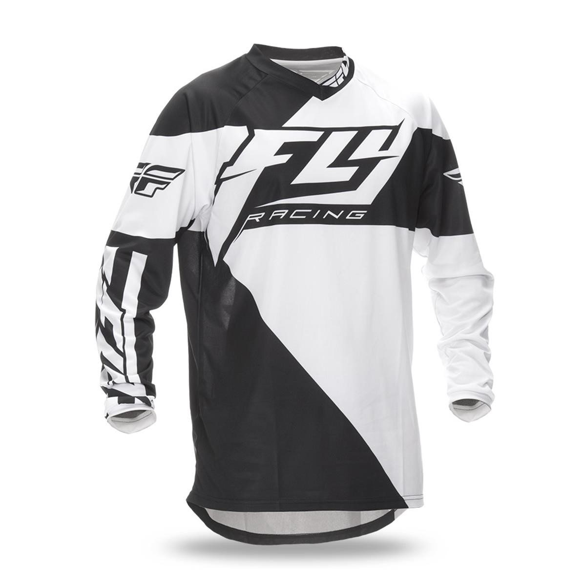 Fly Racing Maillot MX F-16 Black/White