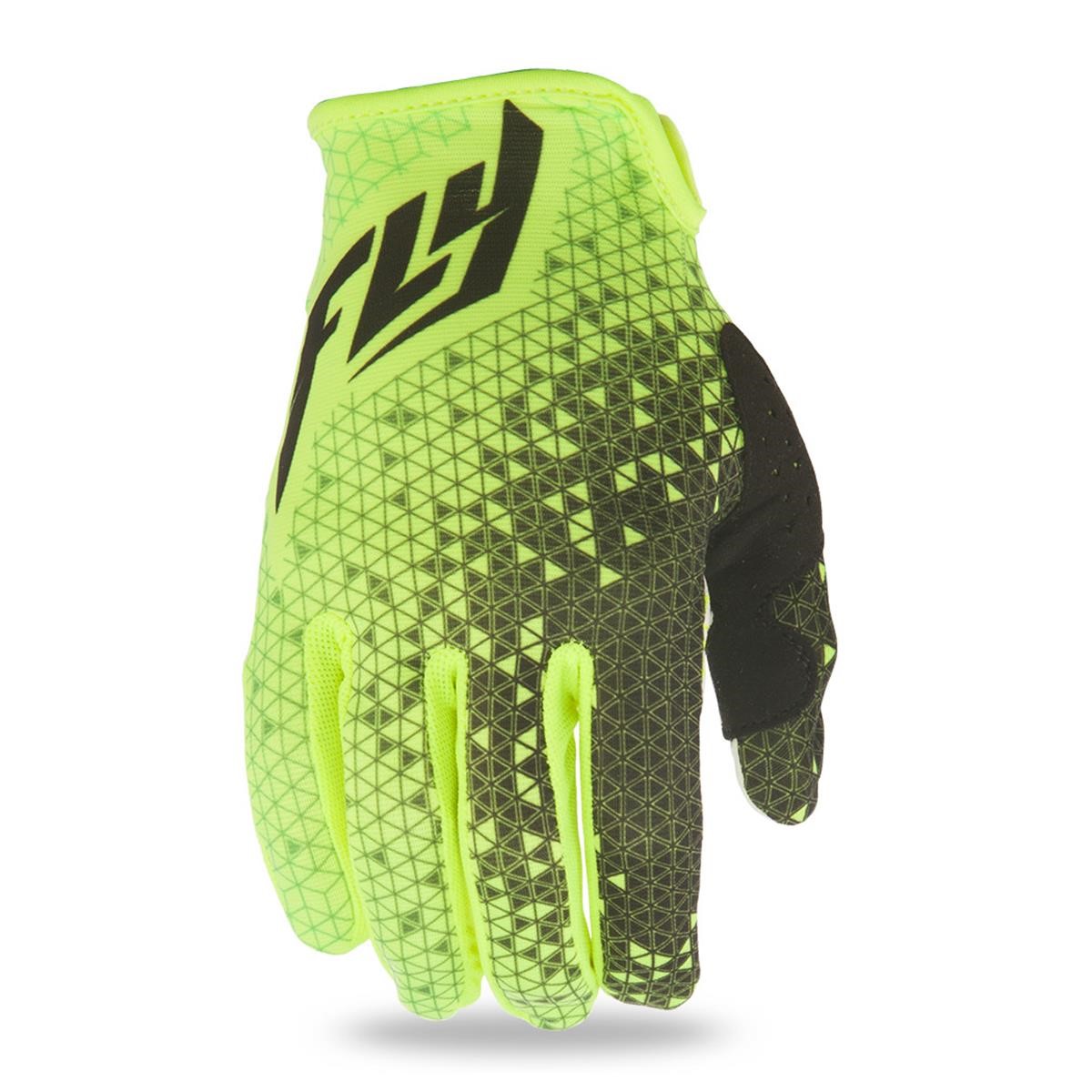 Fly Racing Gloves Lite Yellow Flou/Black
