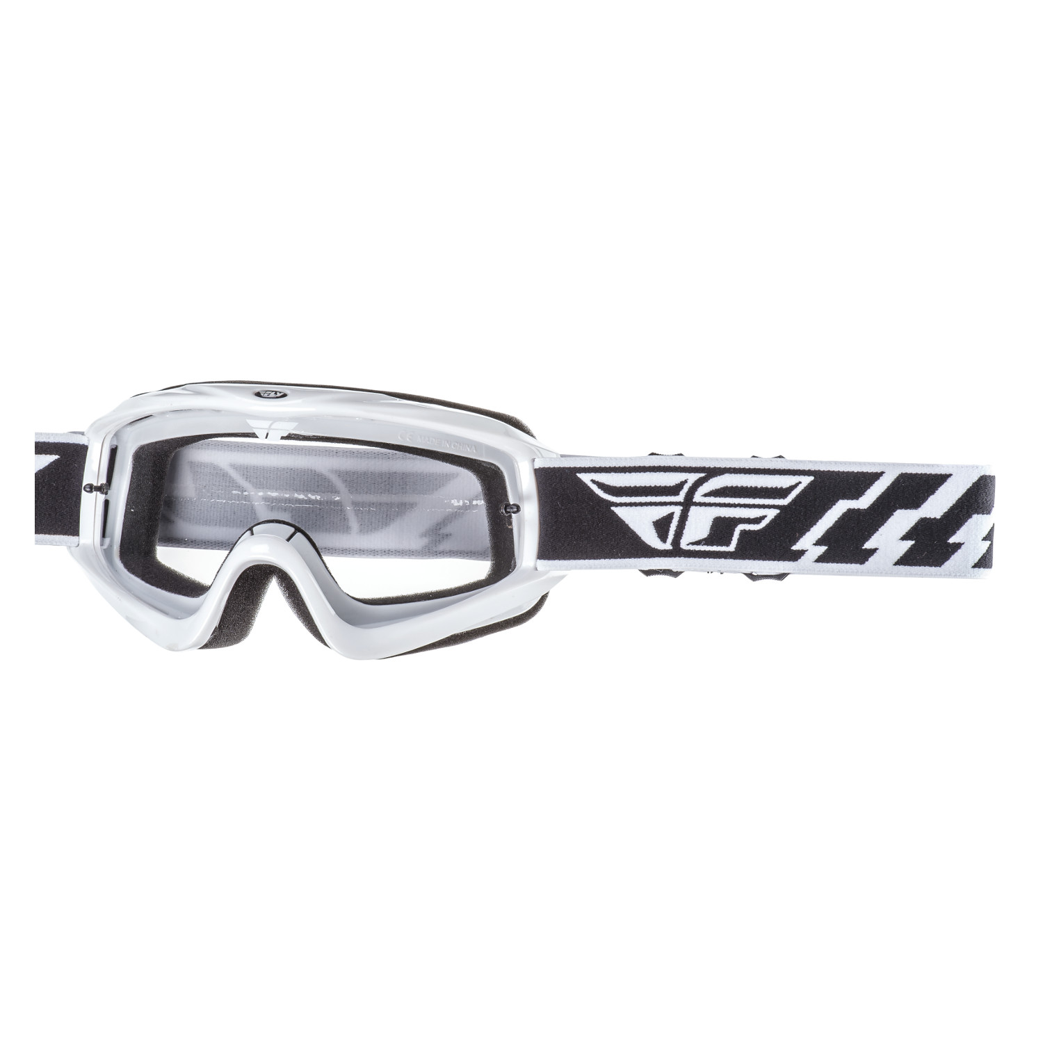 Fly Racing Crossbrille Focus Weiß Anti-Fog