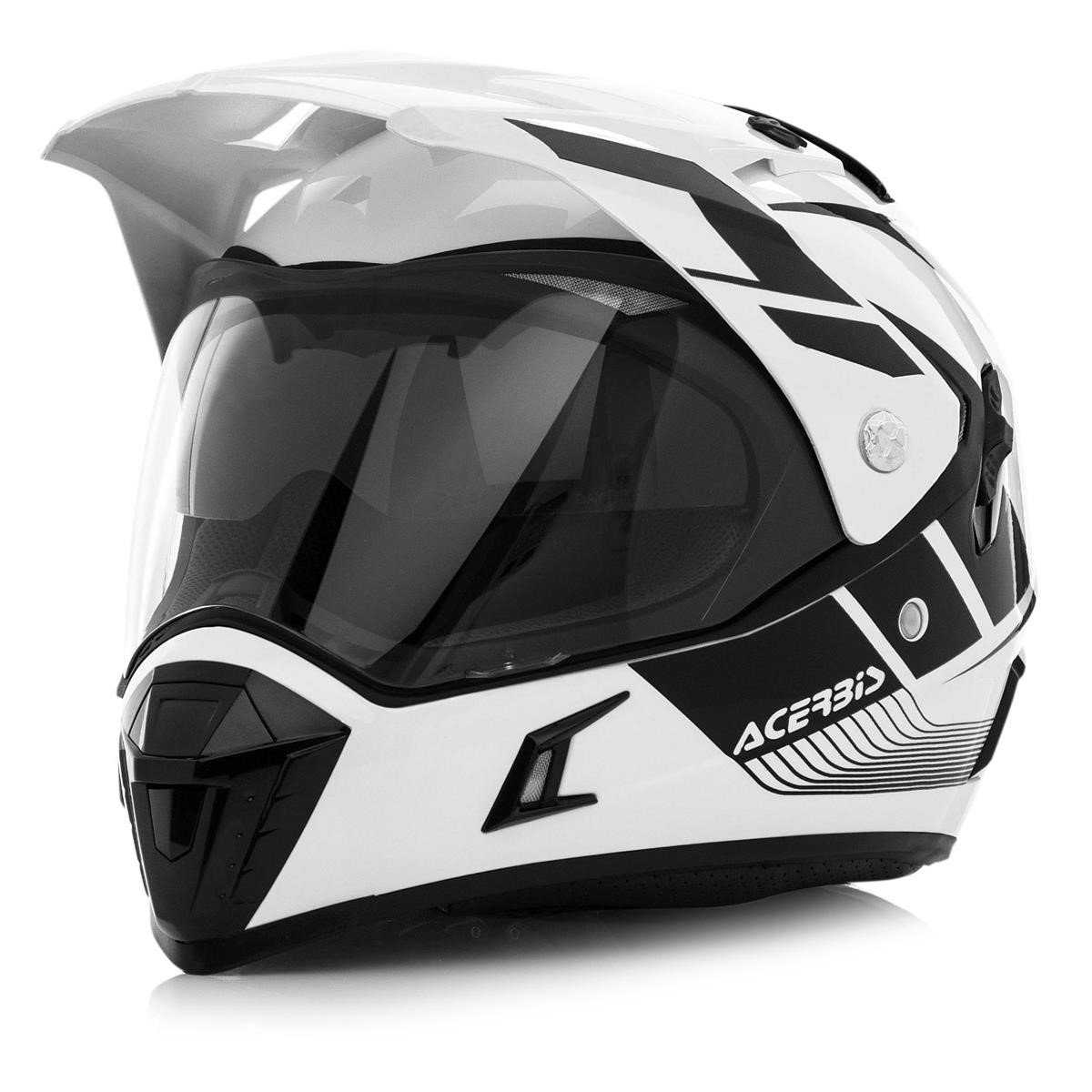 Acerbis Adventure Helmet Active Graffix - White/Black