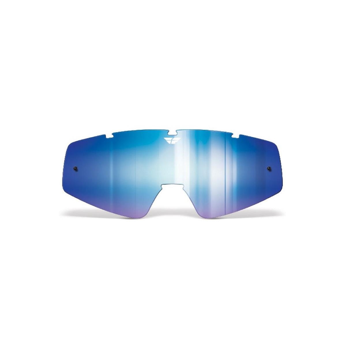 Fly Racing Replacement Lens  Mirrored Blue/Smoke