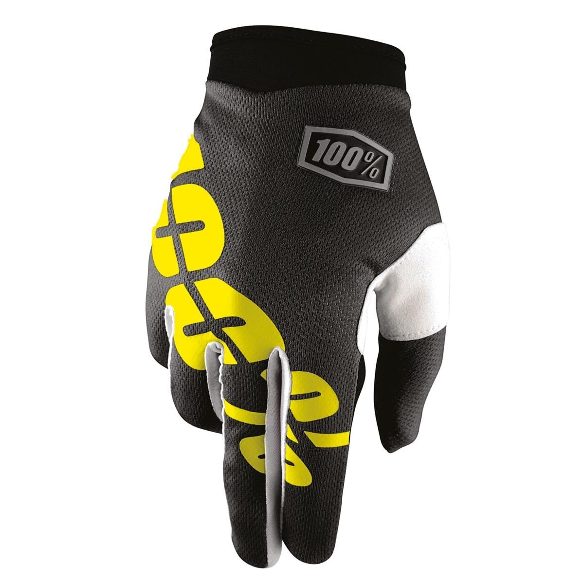 100% Handschuhe iTrack Schwarz/Gelb