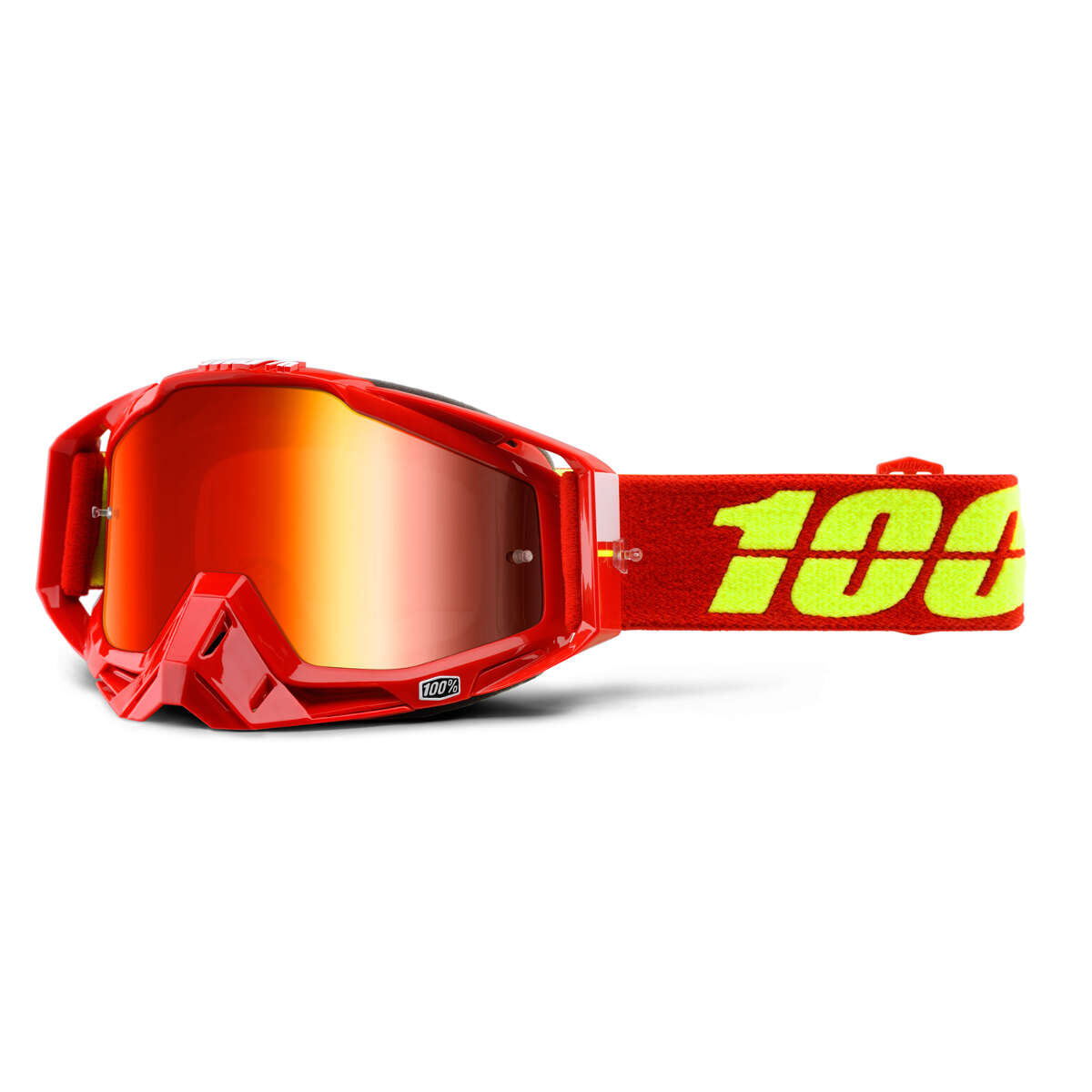 100% Goggle The Racecraft Corvette - Mirror Red Anti-Fog