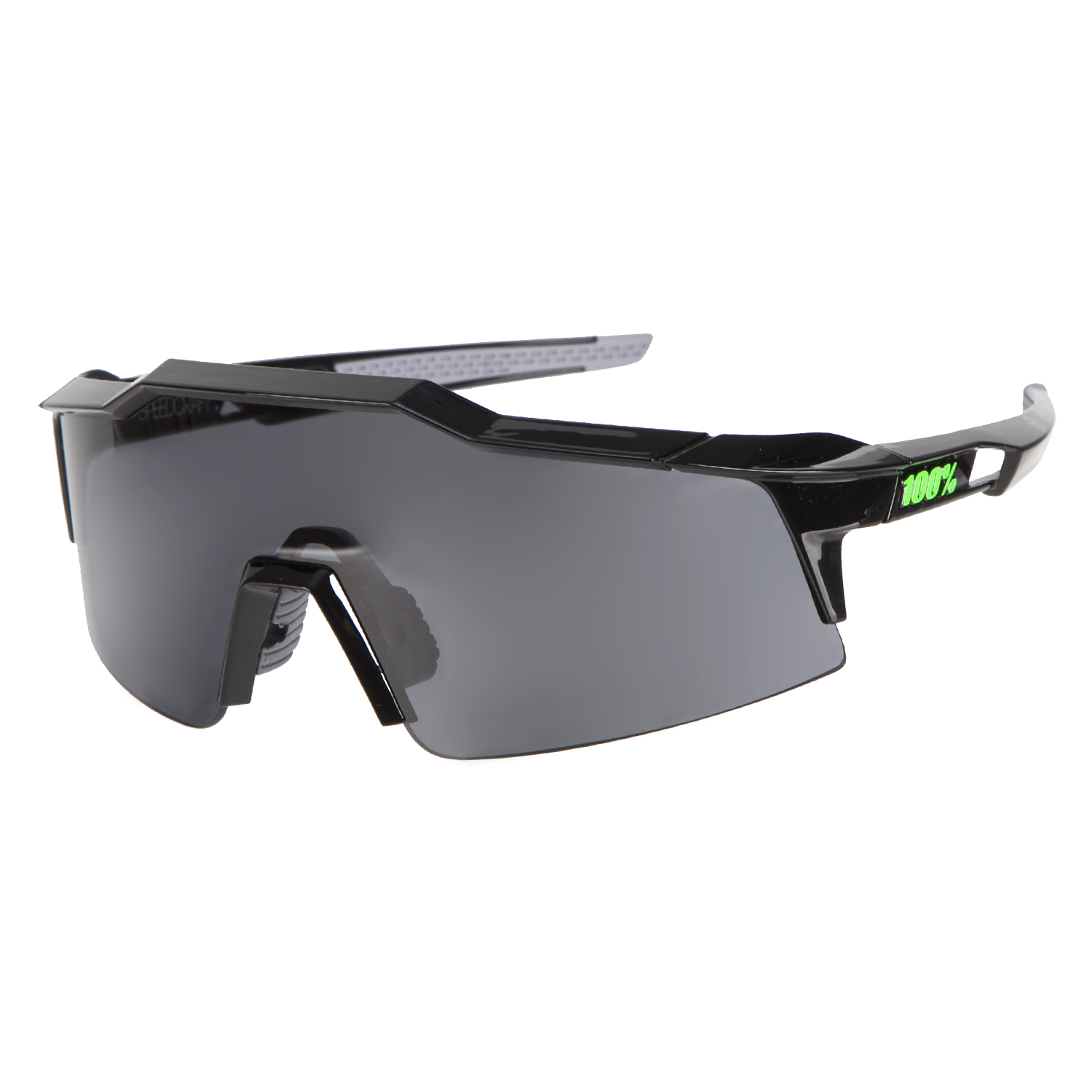 100% Sport Glasses The Speedcraft Black - Short Lens