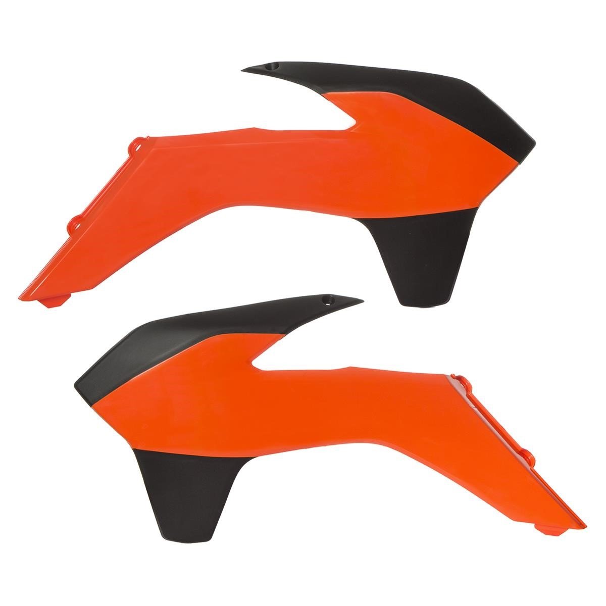 Acerbis Ouie de Radiateur  KTM SX/SX-F 13-15, EXC/EXC-F 14-16, Orange 16/Noir