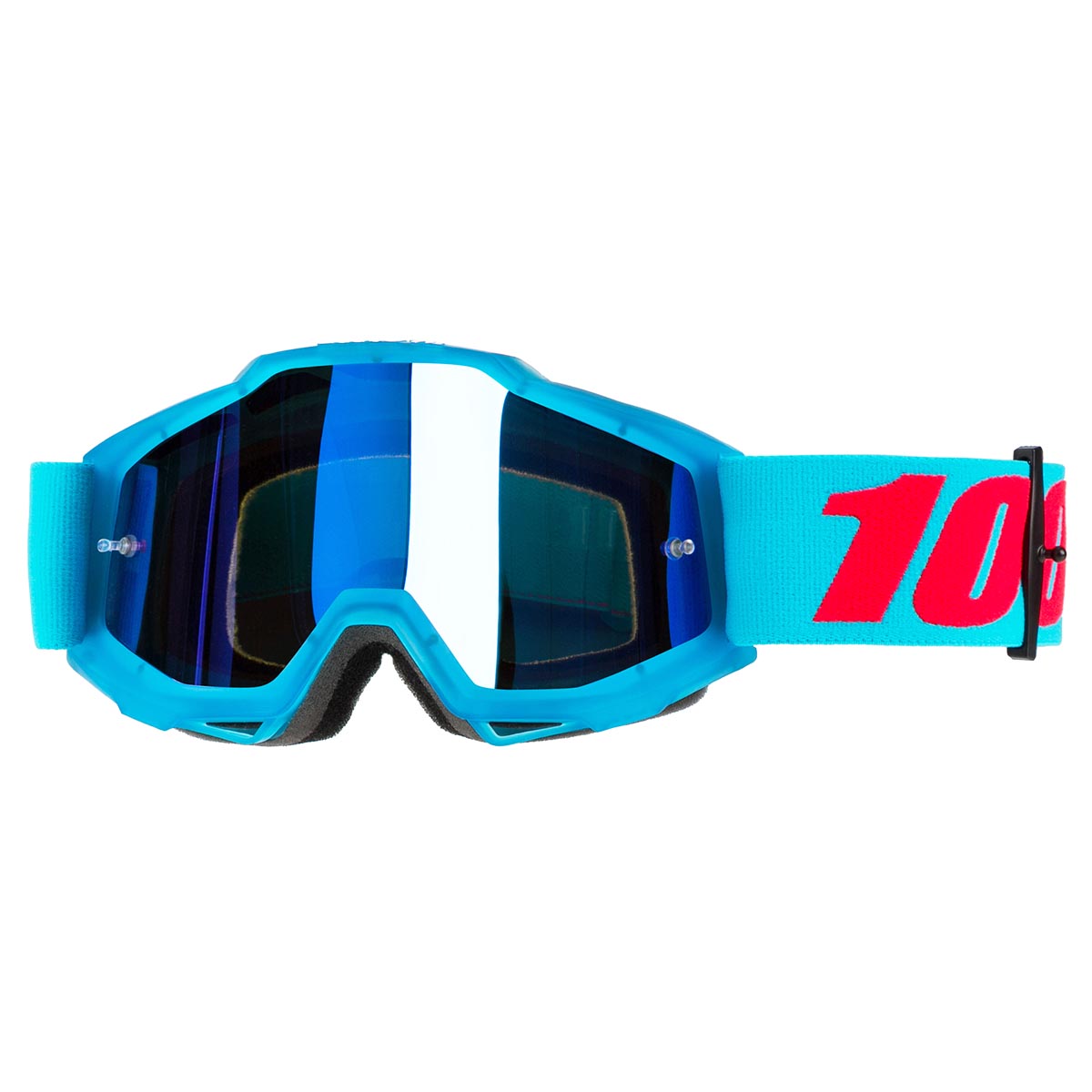 100% Kids Goggle The Accuri Acidulous Cyan - Mirror Blue Anti-Fog